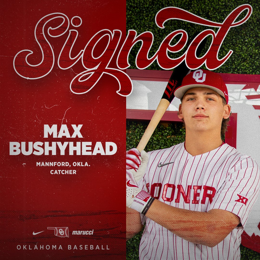 𝐒𝐢𝐠𝐧𝐞𝐝 ✍

Welcome to OU, Max!

#BoomerSooner ☝ | <a href="/BushyheadMax/">Max Bushyhead</a>