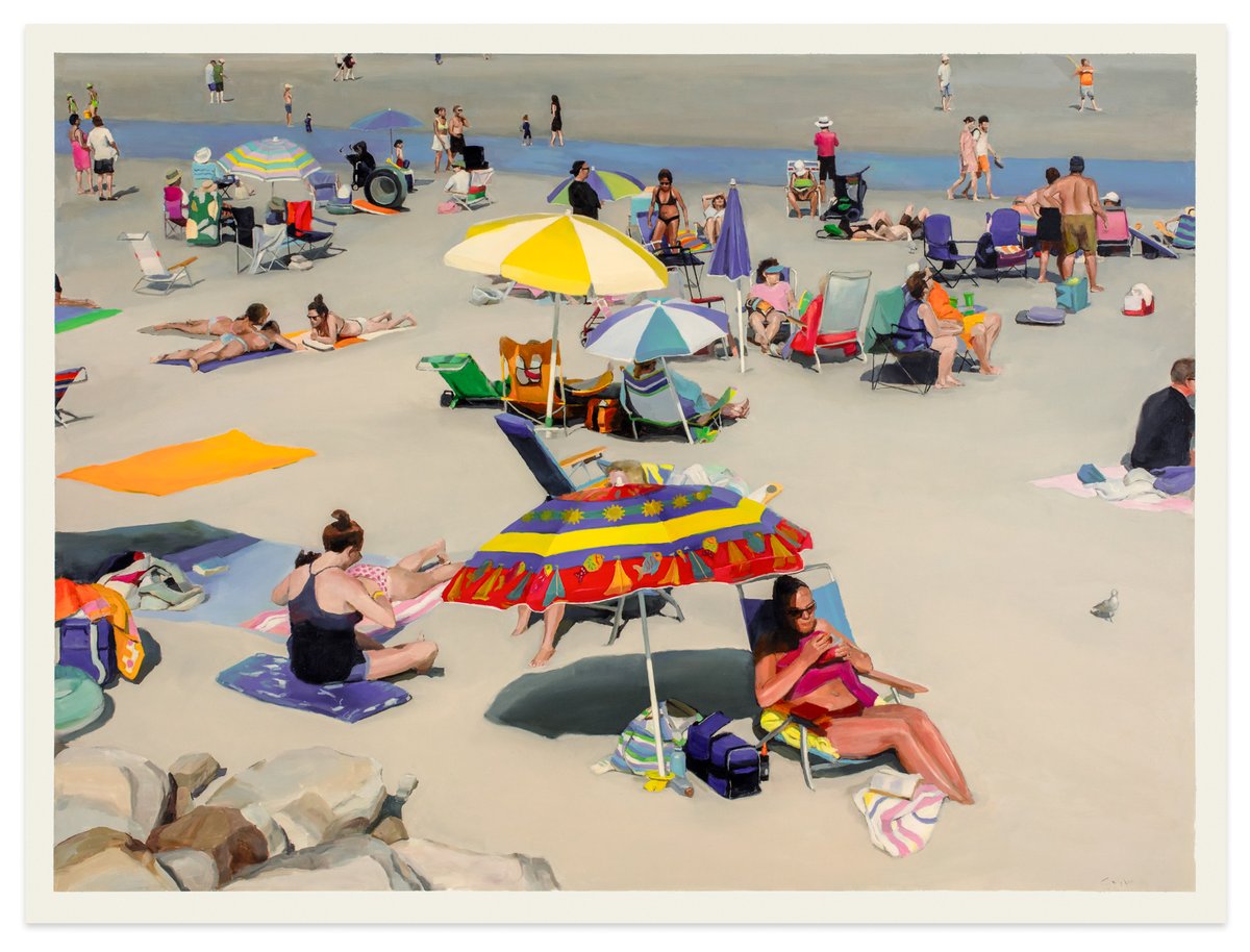 Join us for 𝗦𝘁𝗲𝗽𝗵𝗲𝗻 𝗖𝗼𝘆𝗹𝗲: 𝗪𝗵𝗲𝗿𝗲 𝘁𝗵𝗲 𝗟𝗮𝗻𝗱 𝗘𝗻𝗱𝘀, featuring new paintings of views along the seashore. Opening reception is Saturday, Nov 18 from 3-5pm, with an artist talk at 3:30pm.

Stephen Coyle, The Conversation, 2023, alkyd on panel, 36 x 48 in.