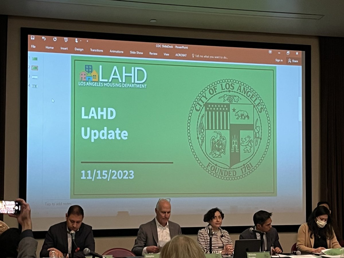 Updates on #ULA at the Citizen Oversight Committee @UnitedToHouseLA
