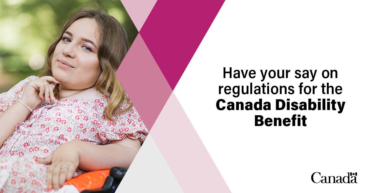 Help make Canada more inclusive and share your feedback through the Government of Canada #CanadaDisabilityBenefit Regulations Online Engagement Tool. canada.ca/en/employment-…