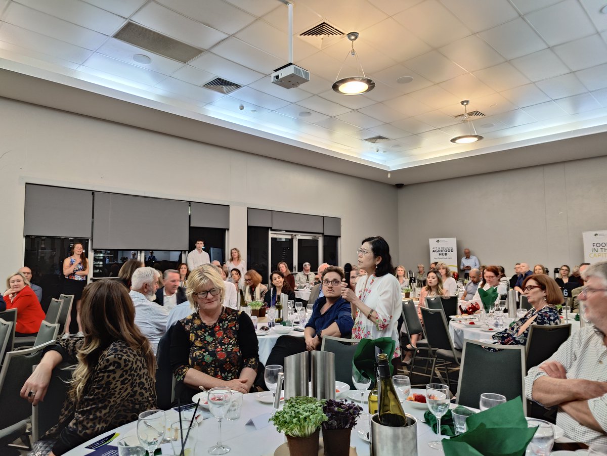 #FoodintheCapital! #FFSCRC team attended the Victualis 2 dinner in Canberra organised by @RDAACT - uniting key players in the local food system. Purpose: brainstorm sustainable solutions for food production & distribution, driving investment, jobs, & social/economic benefits.
