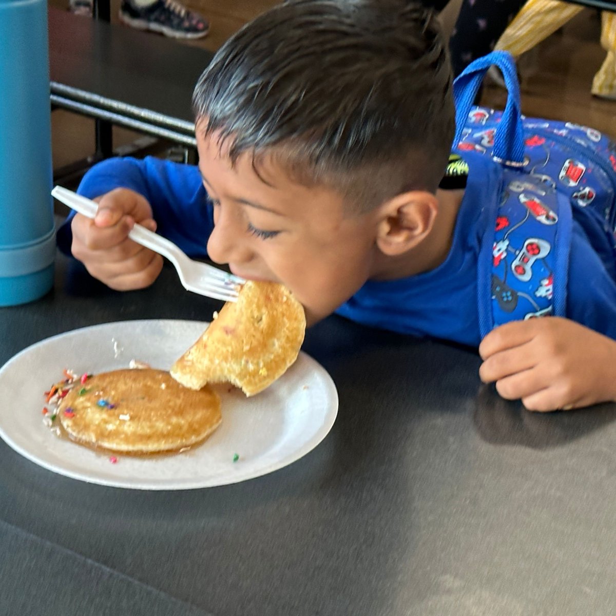 BASISChPrimaryN's tweet photo. Pancake Wednesday was a tasty treat! 🥞 
We're making great progress with our ATF goal! https://t.co/4LnR3sPh2s