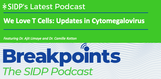 🆕Episode of #Breakpoints:

Dr. Ajit Limaye &amp; Dr. Camille Kotton (<a href="/KottonNelson/">Camille Nelson Kotton</a>) join Dr. Erin McCreary (<a href="/ErinMcCreary/">Erin McCreary</a>) to discuss fascinating updates in the CMV space including new RCTs for prevention, vaccines, &amp; more! Learn why a little "hair of the dog" might be a good thing.