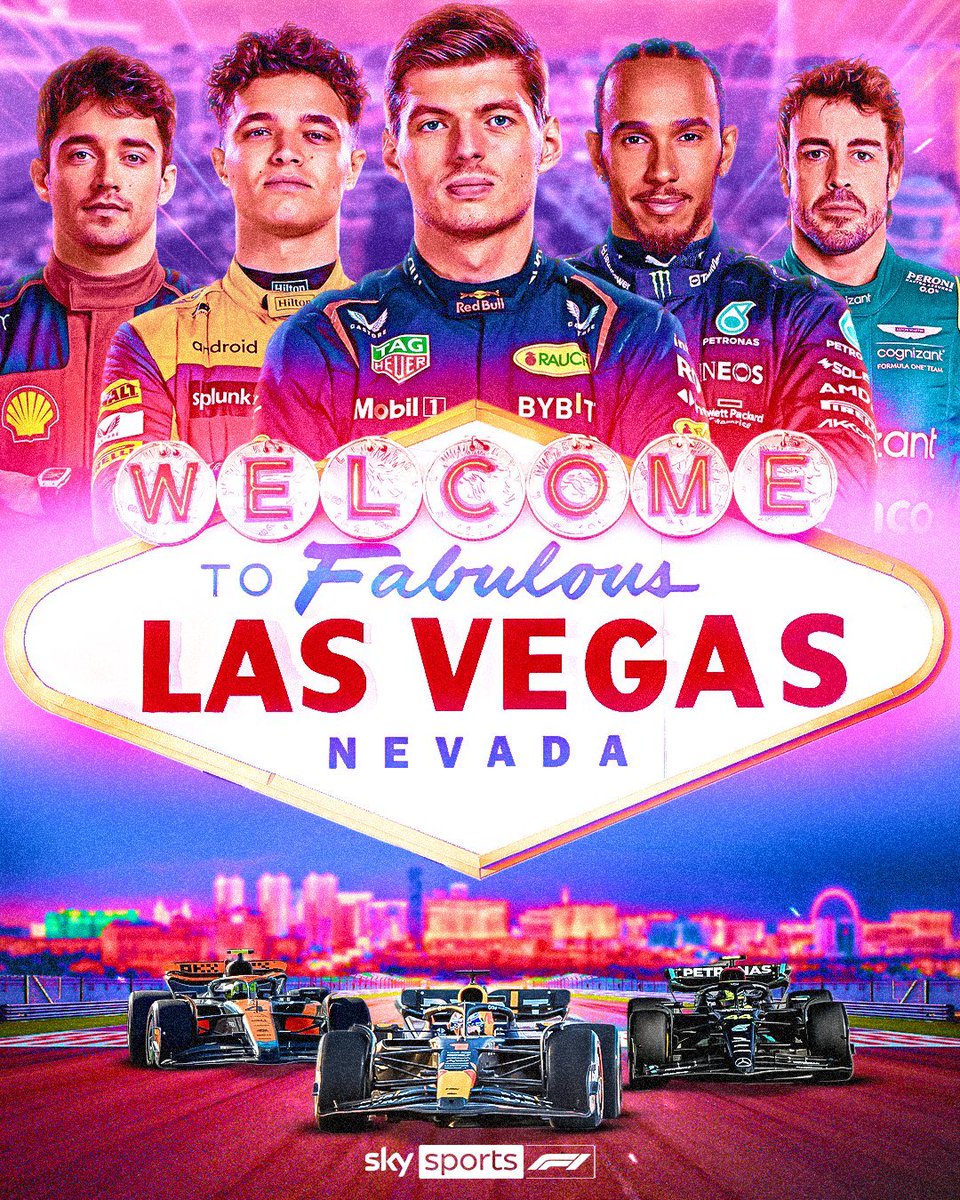 usainjury's tweet photo. 🏁 Excitement is in the air as @f1 makes its debut in Vegas! 🎉 Get ready for the race week Las Vegas grand prix F1, where adrenaline and speed meet on the iconic Vegas strip. 🏎️ @F1LasVegas 

Sending our best wishes to @LoganSargeant , the talented American racer. 🇺🇸 Good Luck! https://t.co/E8KVNLJJlg