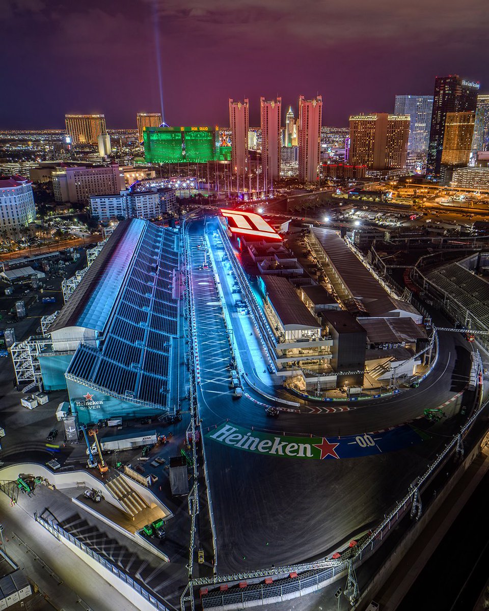 usainjury's tweet photo. 🏁 Excitement is in the air as @f1 makes its debut in Vegas! 🎉 Get ready for the race week Las Vegas grand prix F1, where adrenaline and speed meet on the iconic Vegas strip. 🏎️ @F1LasVegas 

Sending our best wishes to @LoganSargeant , the talented American racer. 🇺🇸 Good Luck! https://t.co/E8KVNLJJlg