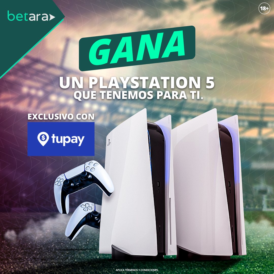 𝐁𝐞𝐭𝐚𝐫𝐚 𝐭𝐞 𝐫𝐞𝐠𝐚𝐥𝐚 𝟐 𝐩𝐥𝐚𝐲 𝐬𝐭𝐚𝐭𝐢𝐨𝐧 𝟓🤩🎁
Premiamos tu confianza. Betara regala 2 Play Stations 5 para todos los que depositen en betara.com y paguen a través de TUPAY.