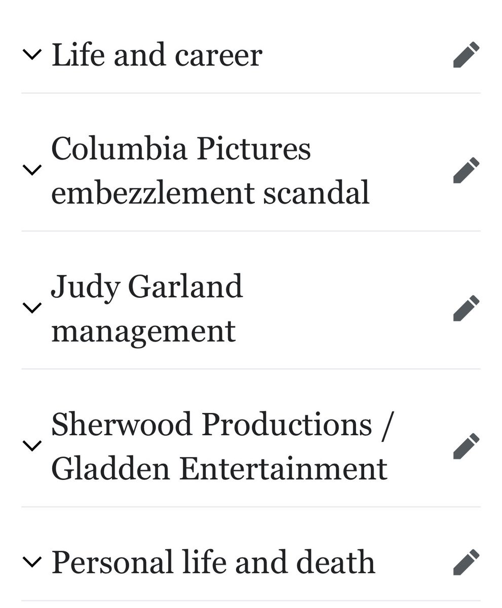 Grade-A set of Wikipedia headings here