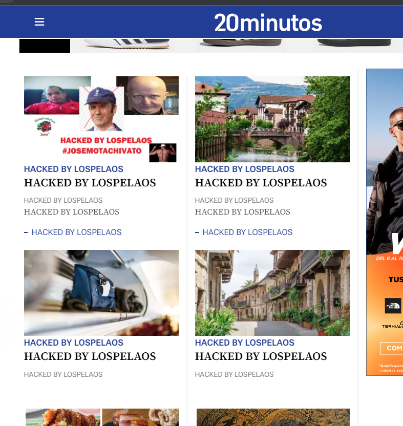 _ChemaHdez's tweet photo. ¿Han #hackeado a los de @20m 20 Minutos? https://t.co/11rKeEJFcF