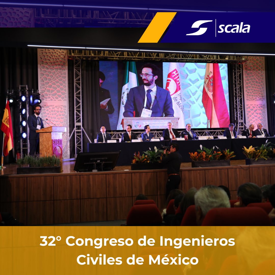 SCALA_SA_de_CV's tweet photo. 🌐 Es un honor participar en la inauguración del 32° Congreso de Ingenieros Civiles de México en el @CICMoficial. Agradecemos a los distinguidos oradores y a los organizadores por su arduo trabajo.

¡Así vivimos la experiencia! 🤝

#Infraestructura #carreteras #ingenieríacivil https://t.co/hBNctYtVW0