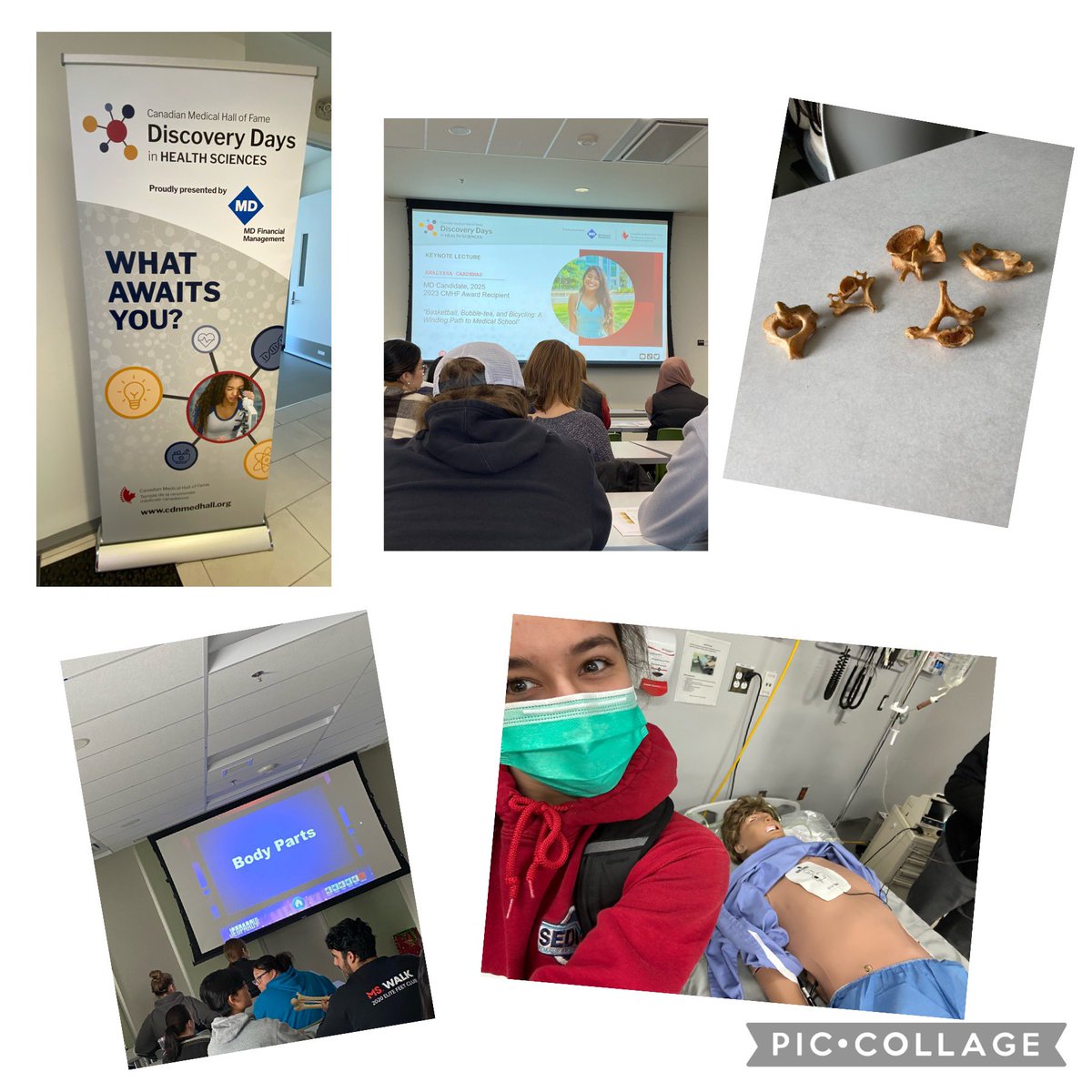 RRobertsLHS's tweet photo. Three of @lockviewhigh’s co-op students had the opportunity to attend @CdnMedHallFame Discovery Days in Health Sciences. Following a motivational keynote, students participated in informative and interactive workshops. https://t.co/McSW553cQb