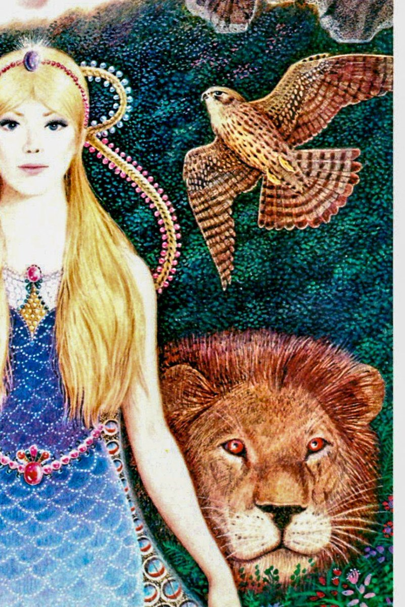 HudsonPulp's tweet image. Gervasio Gallardo Vintage art book page Cover art detail from Patricia A. McKillip's "The Forgotten Beasts of Eld" vintage paperback etsy.com/listing/125525…
 #DecorativeArts #ReadyToFrame