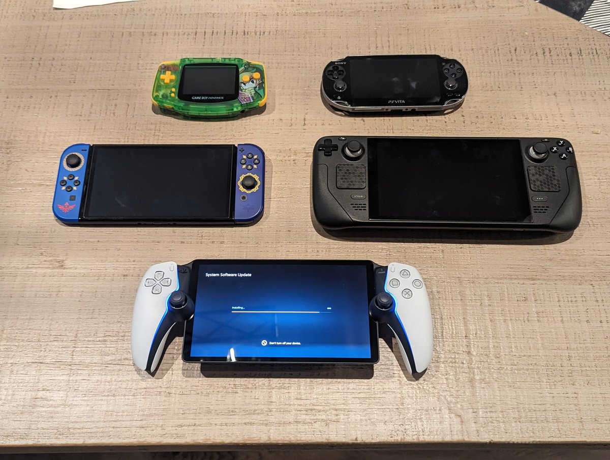 Quick size comparisons for the PlayStation Portal vs GBA, PS Vita