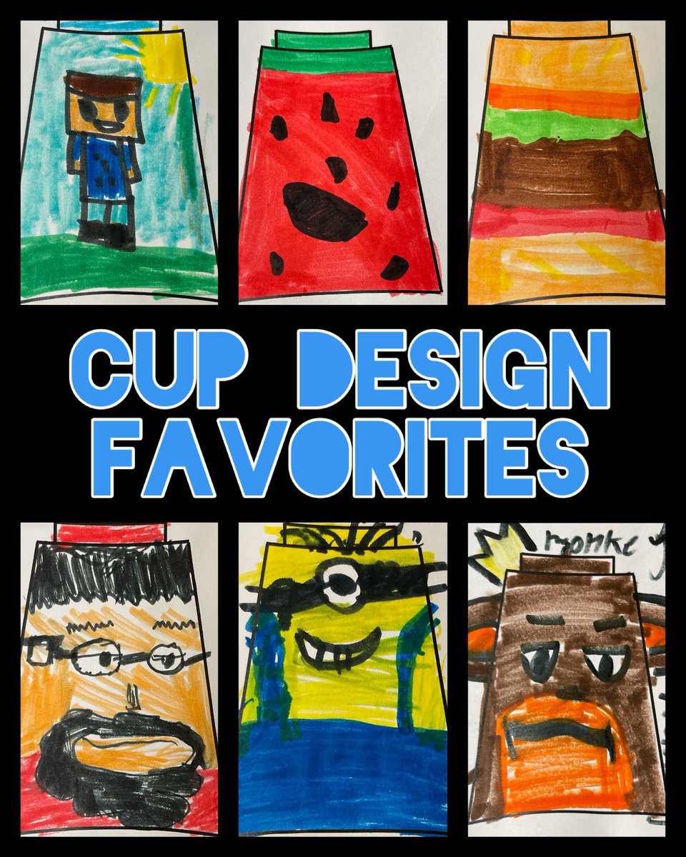 kellidsmith's tweet photo. These are a few of our favorites from our @SpeedStacksInc Cup Design Contest! Our @BakerElem students are SO CREATIVE!!  Everything from hamburgers &amp; watermelon to Minions &amp; Minecraft!

#PhysEd #STACKUP2023 https://t.co/HlVKispmJz