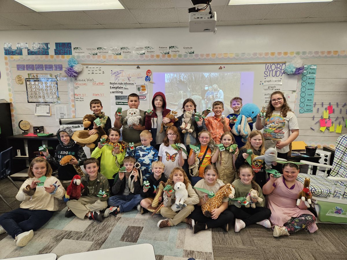 Montgomery_SES's tweet photo. Happy Steve Irwin Day! We read "Who Was Steve Irwin" over the last couple of weeks to prepare for today! We took a virtual tour of The Australia Zoo, made our own crocs, and have been creating zoo habitats for our stuffie friends! #lpselma https://t.co/njOjSp79uq