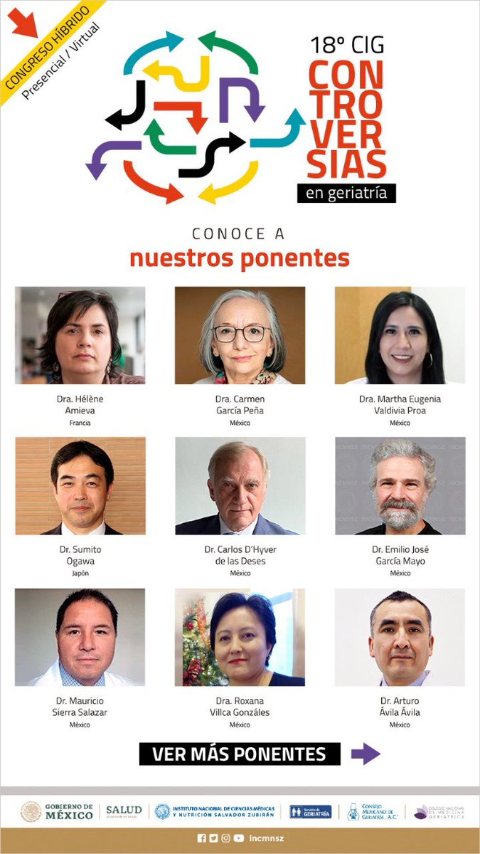 INCMNSZ_Geria's tweet photo. Los esperamos en nuestro congreso anual. Este año hablará de controversias en Geriatría. Pueden tener toda la información aquí 👇🏼

https://t.co/OnbHWHFlmY

¡Pasen la voz!

@incmnszmx https://t.co/j6yKtSbV3x