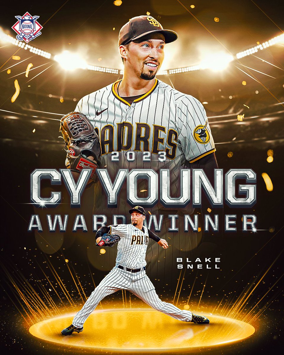 The 2023 NL Cy Young Award winner is Blake Snell!