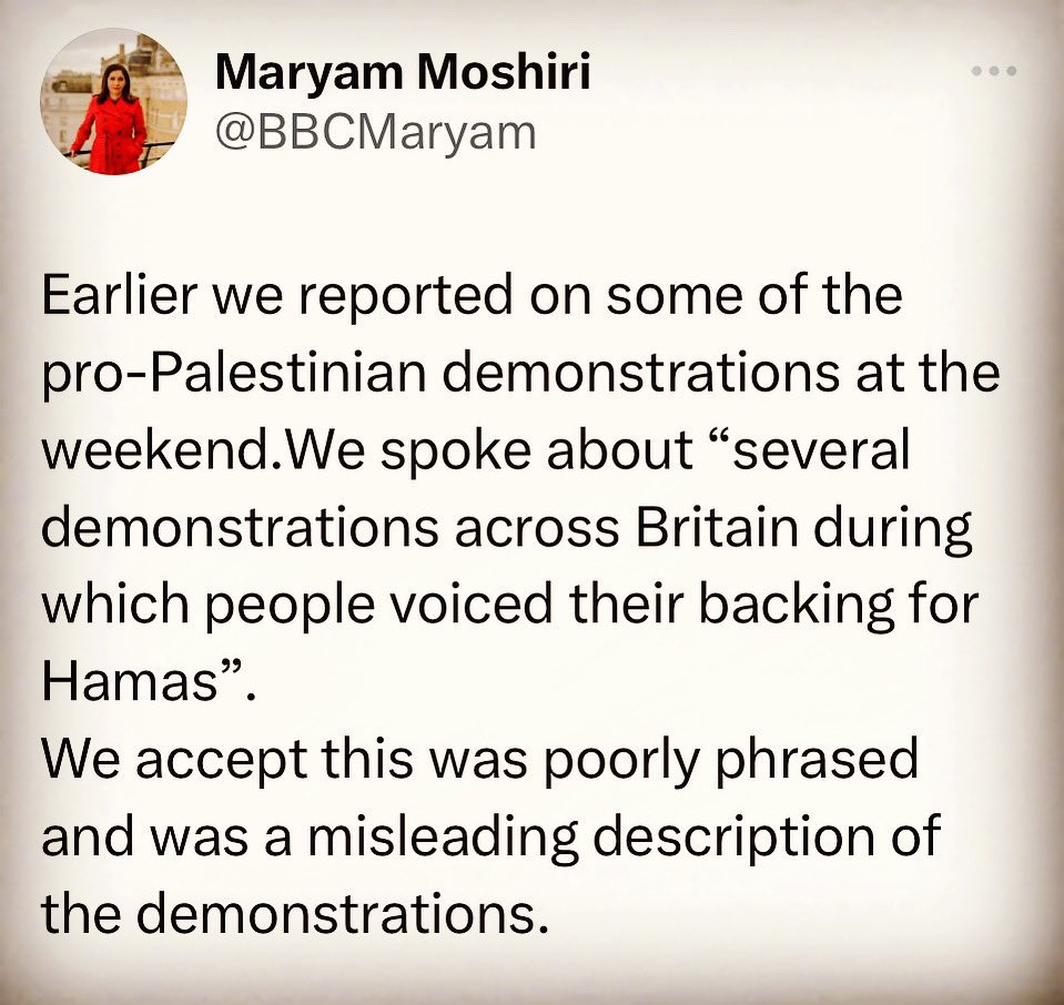 dudi_1707's tweet image. Ironic enough @BBCWorld didn’t apologize as being first to incite hate speech &amp;amp; attacked proPalestinians demos as Hamas — only said it was “poorly phrased” didn’t even say the word “sorry” #notforgetting! However, publish apologies for Israel! What kind of journalism is that? 🤮