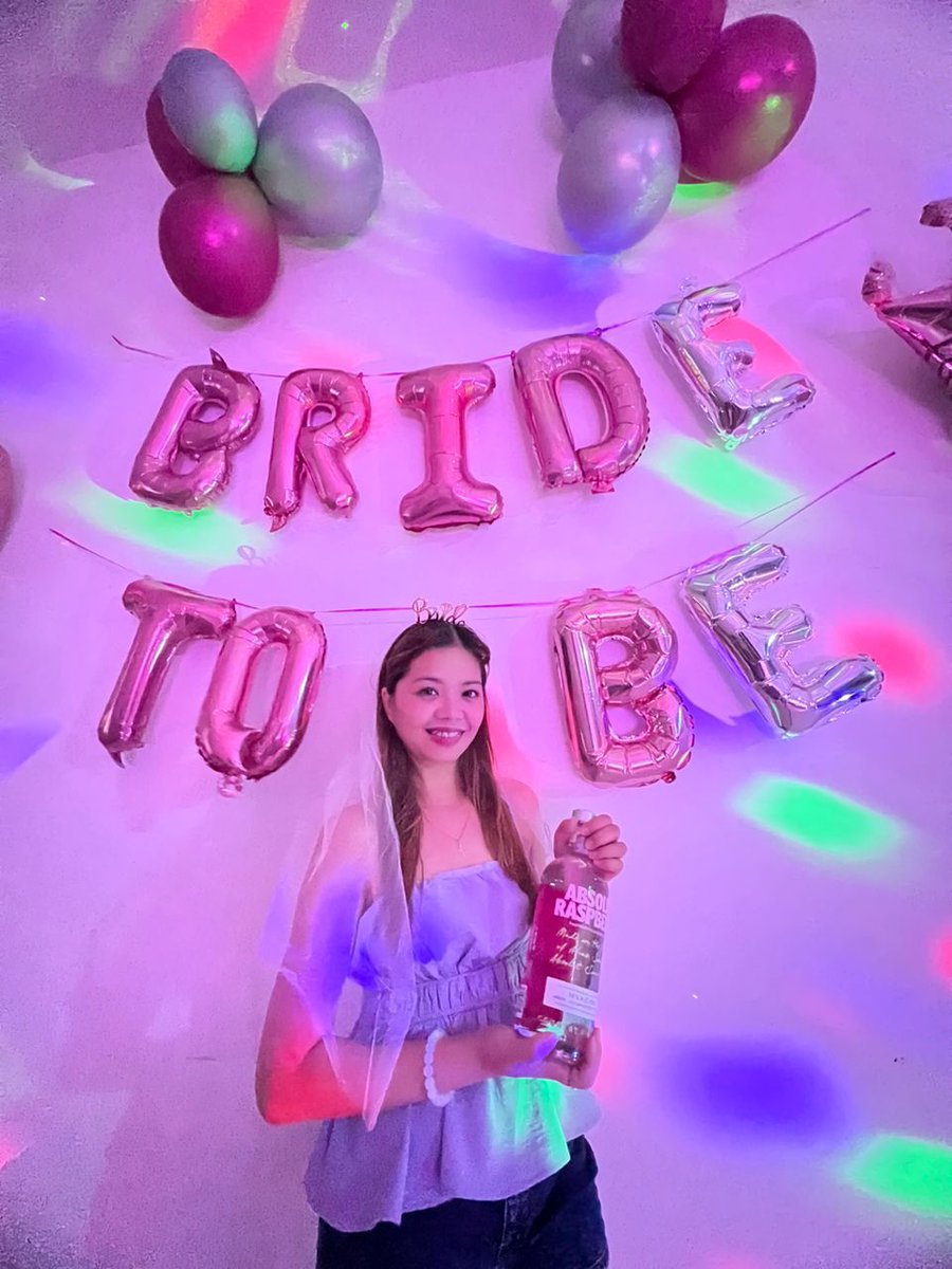 FionaDegulla's tweet photo. Bachelorette party by lob 🤍🫶🏻 Thank you for this ma biatch 🥰🥰🤍🤍 A bit sad bcos most of them can't come to my big day. 🥺 Anyway, khon khun kha lobs and yeah this is end of my single era 🤪💍🍾🎉🍻🙏💒👰♀️ #Bridetobe #SoontobeMRS https://t.co/sKiTRfYkvJ