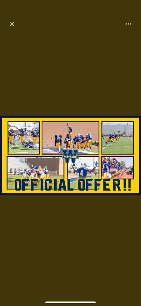 Blessed to receive my second offer from Wayland Baptist University <a href="/CoachWalser/">Thomas Walser MSSA</a> <a href="/WBUFootball/">WBU Football</a> <a href="/CoachOrtiz1/">CoachOrtiz</a> <a href="/CoachHattenJr/">Coach Sylvester Hatten Jr.</a> <a href="/coachsmallz7/">Gabe Smallwood</a> <a href="/coach_long1/">Coach Michael Long</a> @icashedout1st