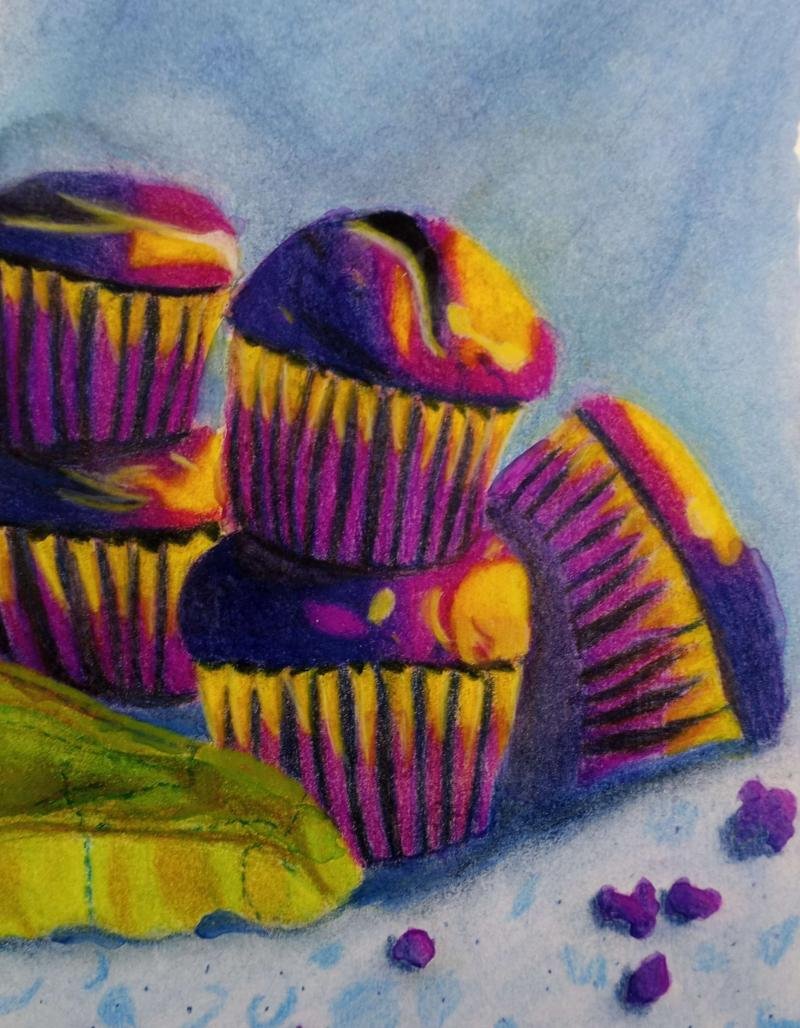 bagelghost1's tweet photo. pop art style chocolate muffins
#popart #vivedcolors #complentarycolors #wayercolor #watercolorart #artstudent #colorpencil #art #cute #muffin #muffins #chocolatemuffin #muffinart #choclatemuffins #chocolatemuffinart https://t.co/301hF7Fvgs