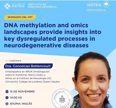 It was great to present today an overview of our research on #DNAmethylation changes in neurodegenerative diseases at <a href="/UnivAustral/">Universidad Austral</a> 🙂
#Dementia #FTD #FTLD #PSP #MSA #neuroepigenetics <a href="/UCLIoN/">UCL Queen Square Institute of Neurology</a> <a href="/UCLBrainScience/">UCL Brain Sciences</a>