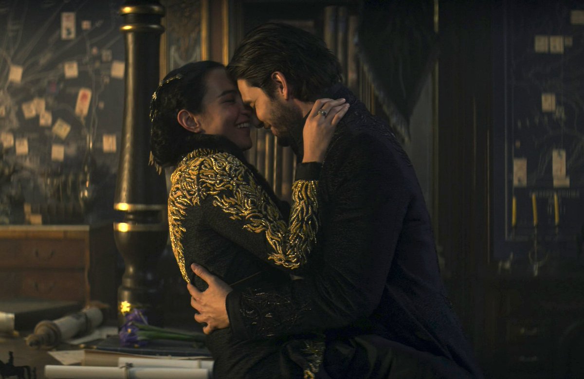 shadow and bone has officially been cancelled. thank you to jessie mei li and ben barnes for their unforgettable performances as alina starkov and aleksander morozova 💛🖤