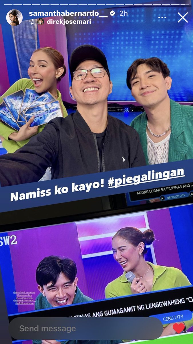 ate @SamBer_Official w/ @ralphhmalibunas & @direkjosemari 💖 

📸: @direkjosemari / ate @SamBer_Official’s ig story | 11.16.2023 🤍

#SamanthaBernardo #SamBer #SamLy