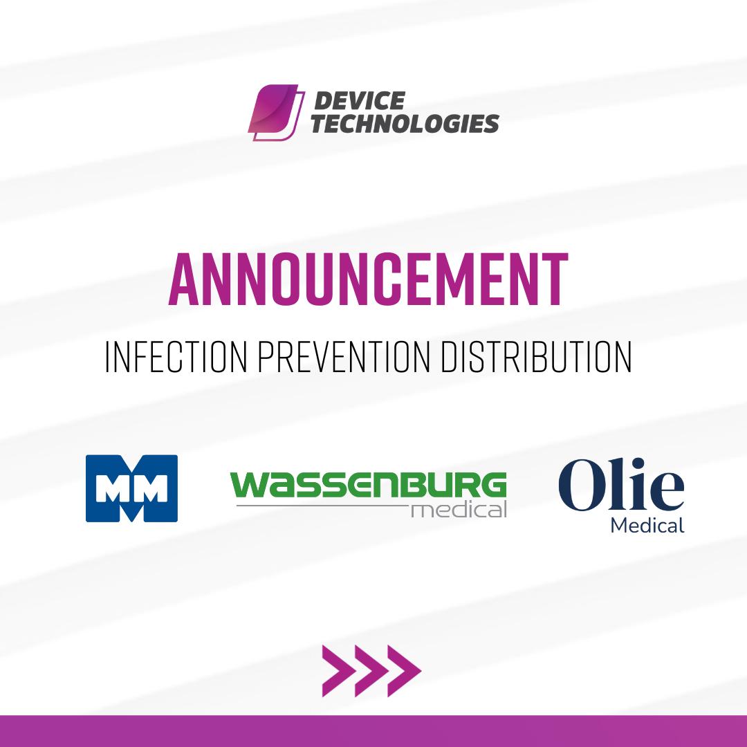 devicetech's tweet image. #DeviceTechnologies is proud to announce our new distribution agreements with #WassenburgMedical and #MMMGroup and as well as our expansion of the #OlieMedical product range, to deliver a wide range of advanced infection prevention products and services. (1/3)