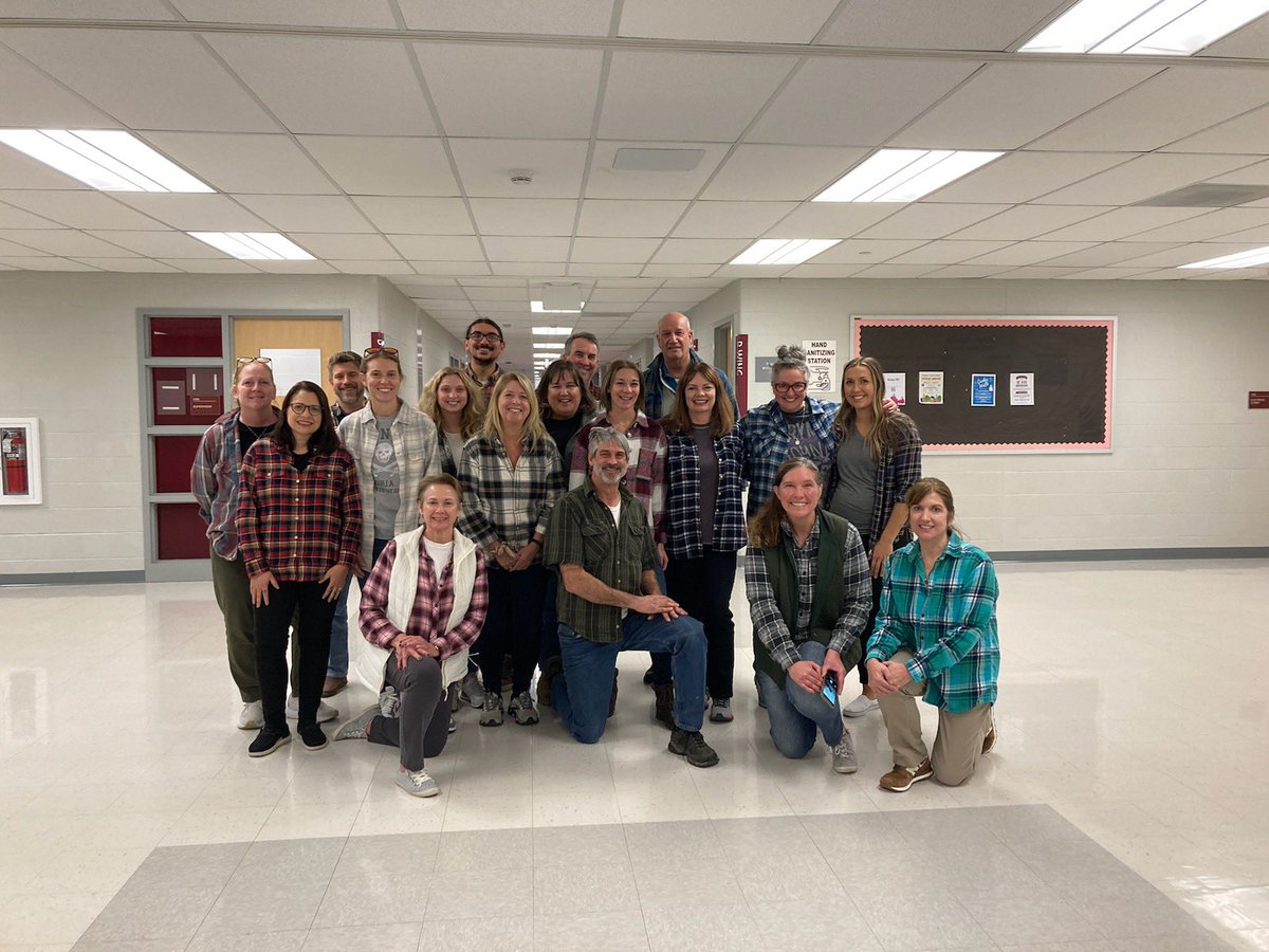 The English department takes twin day very seriously.
