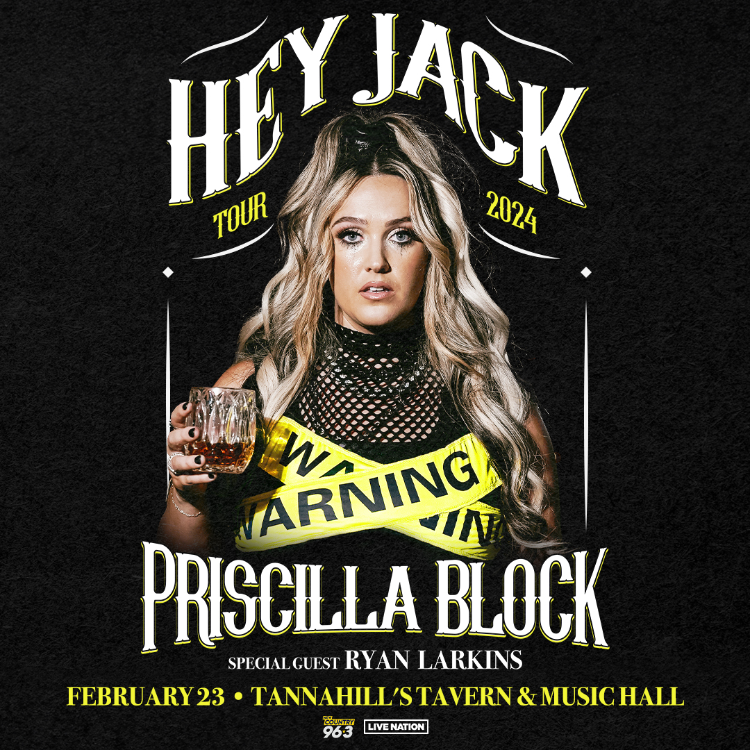 963kscs's tweet photo. Priscilla Block is heading to Tannahill’s Tavern and Music Hall in the Fort Worth Stockyards Friday, February 23, 2024!

Nights With Elaina has your shot at winning tickets all week long! Tune in and listen for the daily keyword – when you hear it text it to 888-787-1963 to win! https://t.co/KpIEWojxRH