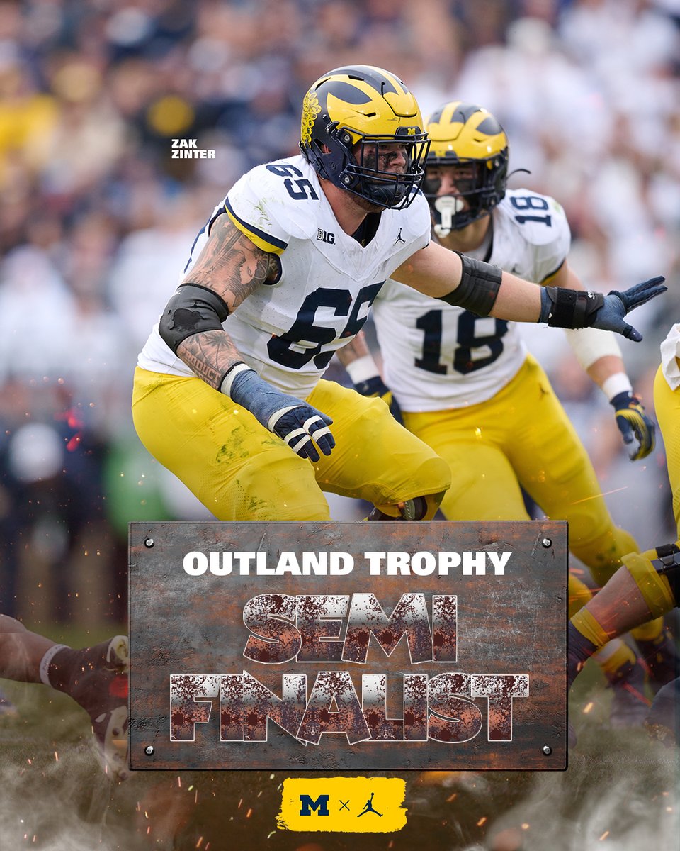 Zak Zinter is a semifinalist for the Outland Trophy