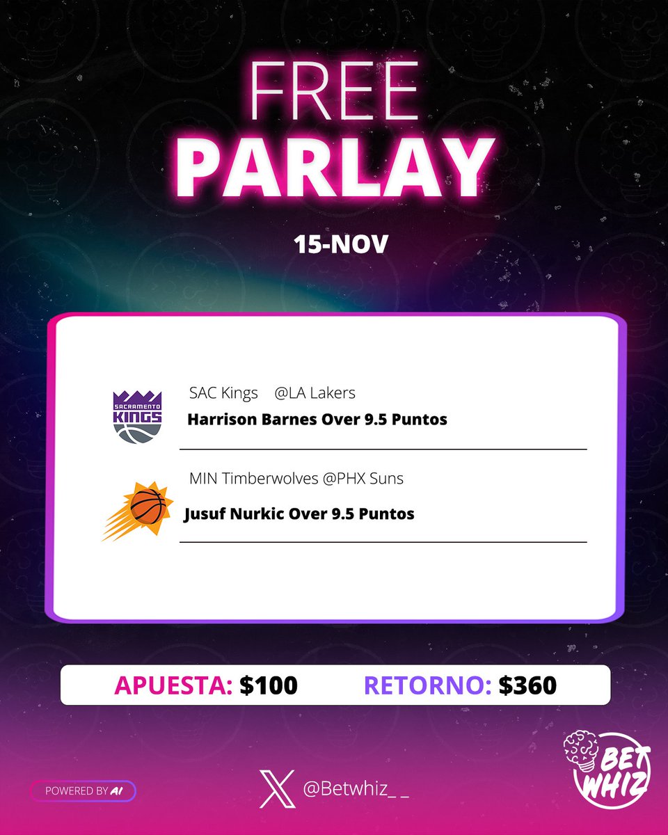 Betwhiz__'s tweet photo. Mitad de semana...

¿ Que te parece un buen Free Pick? 

¡¡No esperes más y únete a nuestra comunidad!!✅: 👉🏼https://t.co/G6uncC6AAF

#SacKings #MinTimberwolves #Apuesta