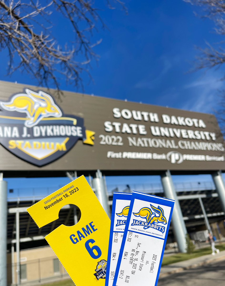 Jackrabbit Club (@backthejacks) on Twitter photo Saturday is senior day for <a href="/GoJacksFB/">SDSU Football</a> and to celebrate, we are giving away 2 club tickets and a premium parking pass!
Like, retweet and follow for a chance to win! #BackTheJacks #GoJacks🐰 Saturday is senior day for <a href="/GoJacksFB/">SDSU Football</a> and to celebrate, we are giving away 2 club tickets and a premium parking pass!
Like, retweet and follow for a chance to win! #BackTheJacks #GoJacks🐰