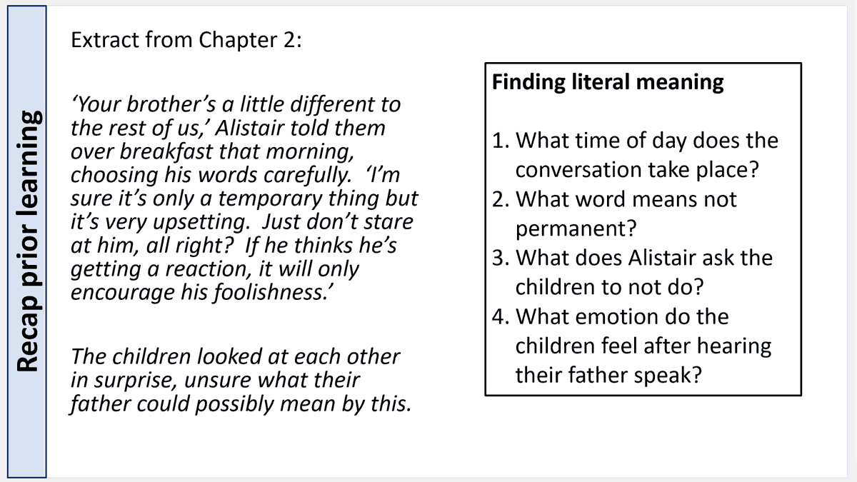 I think stepping learning is so important. KS3 is about setting really good foundations. Deliberate practice with smaller component parts.  Even finding quotations in a text is loaded - does it really support the point? Using speech marks instead of quotation marks etc etc.