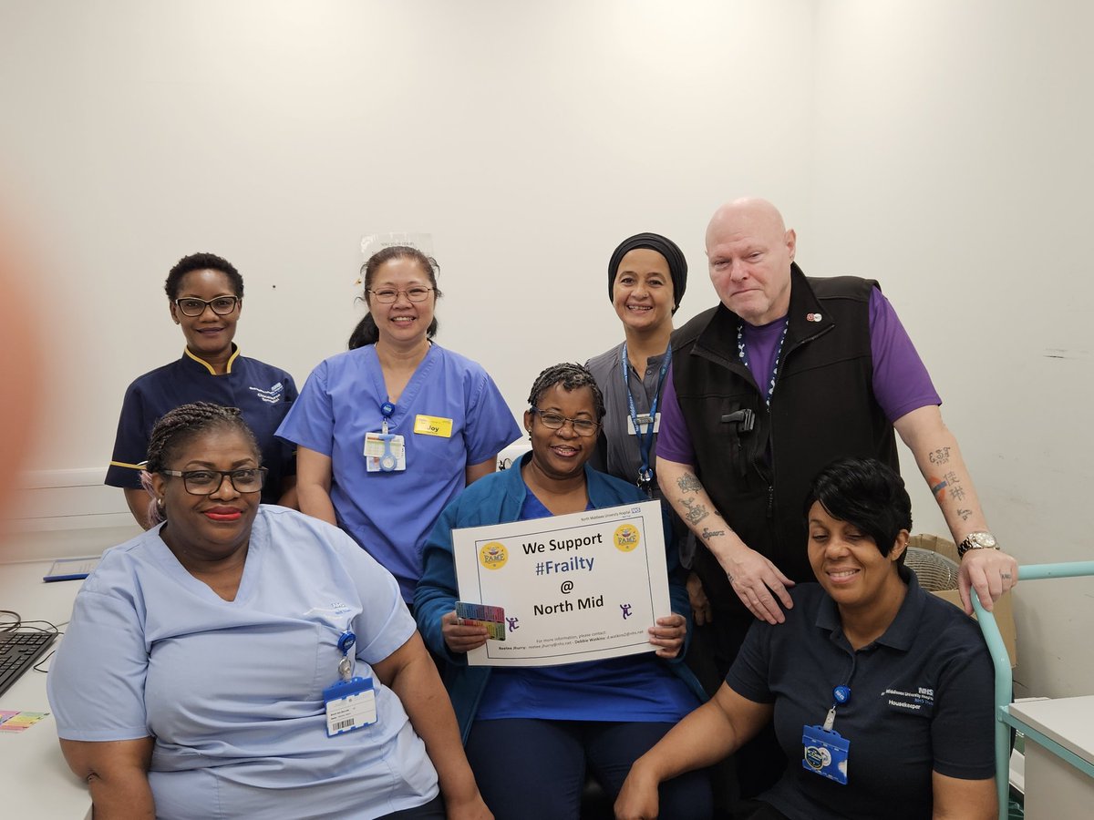 North Mid Frailty Team (@nm_frailty) on Twitter photo Great engagement from
our @SDEC colleagues supporting Frailty Awareness month @FAME @NorthMidNHS <a href="/MauriceCohen18/">Maurice Cohen</a> <a href="/Philippa_NHS/">Philippa Godsalve 💙</a> <a href="/stephmurray13/">steph murray</a> <a href="/Reetee_NHS/">Reetee</a> <a href="/DeborahPT4/">Deborah Watkins</a> @ Great engagement from
our @SDEC colleagues supporting Frailty Awareness month @FAME @NorthMidNHS <a href="/MauriceCohen18/">Maurice Cohen</a> <a href="/Philippa_NHS/">Philippa Godsalve 💙</a> <a href="/stephmurray13/">steph murray</a> <a href="/Reetee_NHS/">Reetee</a> <a href="/DeborahPT4/">Deborah Watkins</a> @