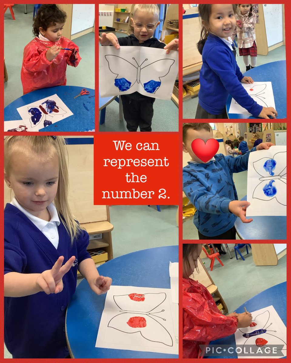 HMSWizardFS1's tweet photo. We are mathematicians in nursery!
We can recognise the numeral 2, represent it using pictures, and spot it in our environment too. Well done, HMS Wizard. You are all superstars!
@DeltaStrand @HMSWizardFS1 @EyfsGames @MasterTheCurric @MIrving #MathWizards https://t.co/c2Q0sSAcSQ