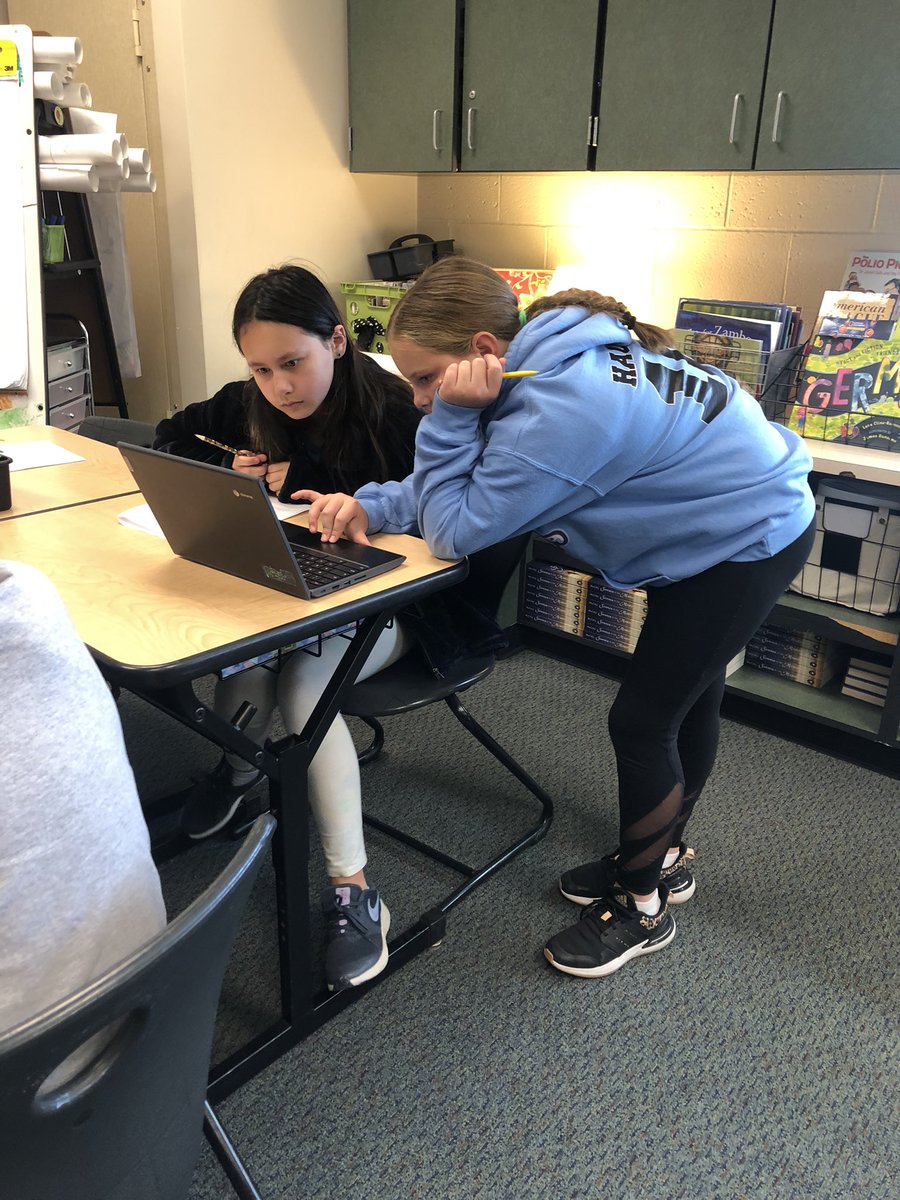 CharRinehart's tweet photo. What drives us to do the things we do, make the decisions we make? #TeamIntrepid students worked to determine character motivation of doctors seeking a cause of yellow fever @Amplify. Text analysis, collaboration, leadership, and critical thinking. Exciting to watch! https://t.co/mId4DLOmdD
