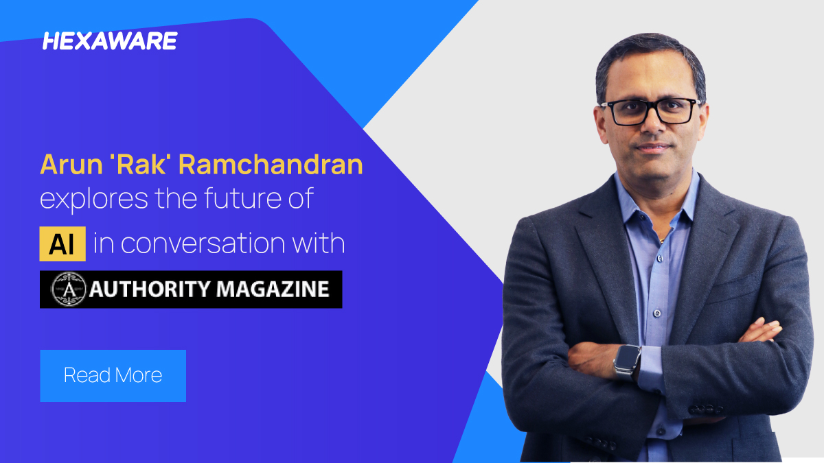 HexawareGlobal's tweet photo. Hexaware's @raknz talks to @AuthorityMgzine, addressing the 'existential threat' of #AI. He explores possibilities and challenges and discusses how to harness tech for #transformation and #inclusivity. Read more: https://t.co/dVAXqE0r3B
#AIInsights #TechDiscussion https://t.co/ycFqs3VXQH
