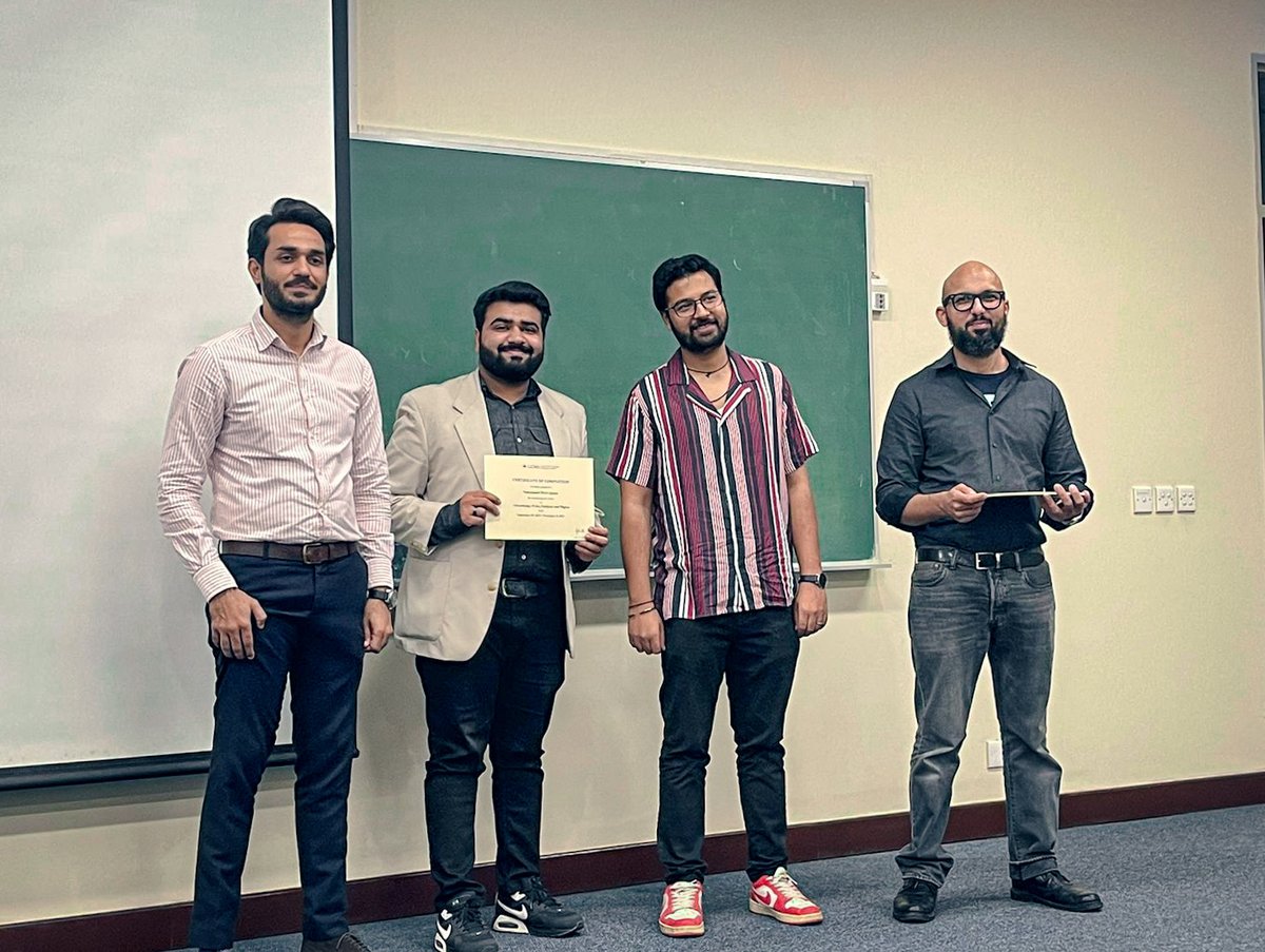 harisdc52's tweet photo. Spent some valuable time @LifeAtLUMS for the #certification of #Advertising under the @CES_LUMS
.
#LUMS #CES #LUMSCES #CESLUMS
#LahoreUniversityofManagementSciences #LifeatLUMS https://t.co/ZsOn34K6Wm