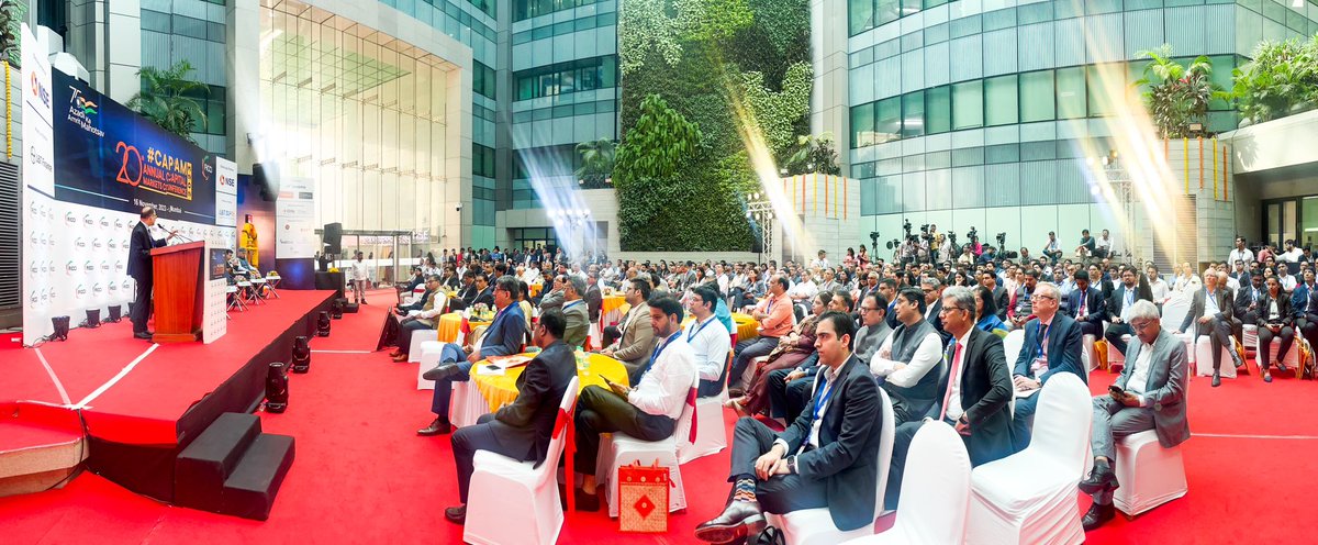 ficci_india's tweet photo. #CAPAM2023 begins in the gracious presence of @SEBI_India Chairperson Ms Madhabi Puri Buch along with FICCI President Mr @subhrakantpanda, President-elect Dr @anishshah21, FICCI SG Mr @shypk, @NSEIndia MD-CEO @ashishchauhan, Mr @SunilSanghai & Ms @jvij1967 https://t.co/COAn5A5zdc