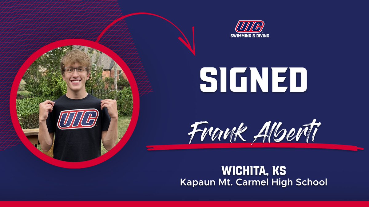 UIC_SwimDive's tweet photo. 🖊️𝓕𝓻𝓪𝓷𝓴 𝓐𝓵𝓫𝓮𝓻𝓽𝓲🔥

We are excited to see Frank in the pool in the Fall of 2024 at Flames Natatorium!     

#ChicagosCollegeTeam | #FireUpFlames https://t.co/YMPfeVAwmU
