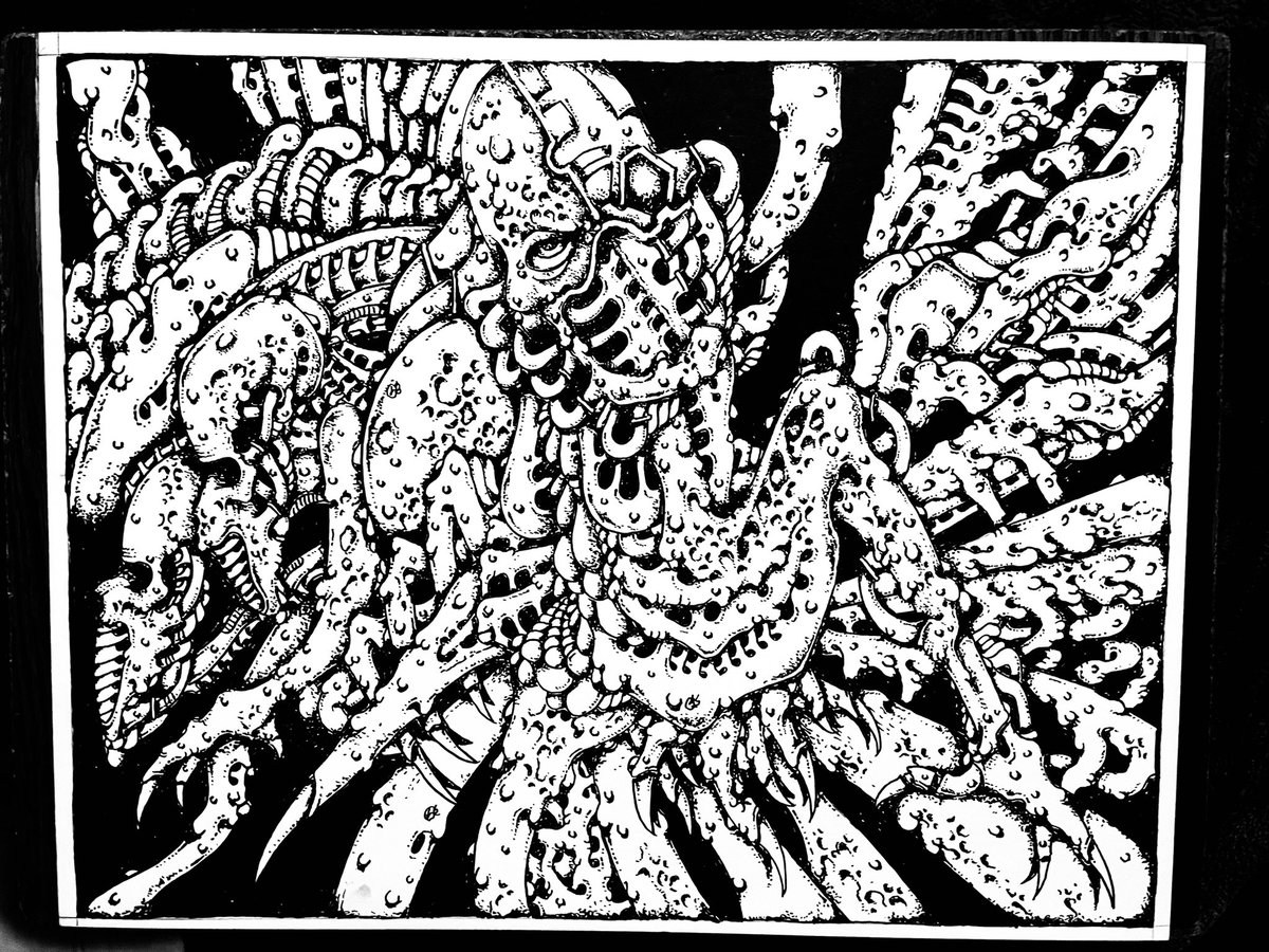 StuartS36492746's tweet image. Another one done for hot coloring action! #coloringbookpage #ColoringBook ##drawing #drawingart #skullart