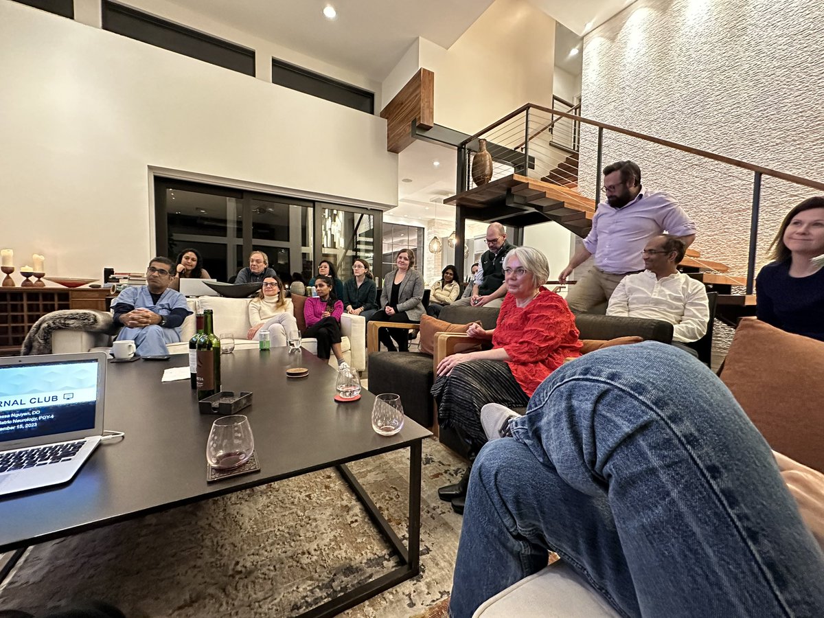 SusanPalasis's tweet photo. Another fun journal club, this time together with our #pediatricneurology colleagues! Focus of the evening: #pediatricstroke, vessel wall imaging #VWI, thrombectomy #EVT. Greek food by Papou and Yiayia! @ChildrensATLRad @NeurologyATL @EmoryRadiology https://t.co/0l3gCGioLW