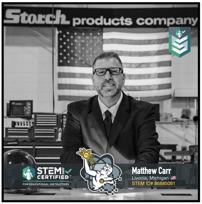 stemdotorg's tweet photo. Congratulations to Matt Carr, President & CEO of @storchproducts, who has been honored as a distinguished https://t.co/98fOtJYnUO Certified Fellow underscoring his deep commitment to #STEM ๐บ๐ธ
Details: https://t.co/xwM8LSzXqE ๐ ๏ธ
Enroll: https://t.co/2WL4CwtHru ๐๏ธ
#STEMCertified https://t.co/AhM8ucJTnx