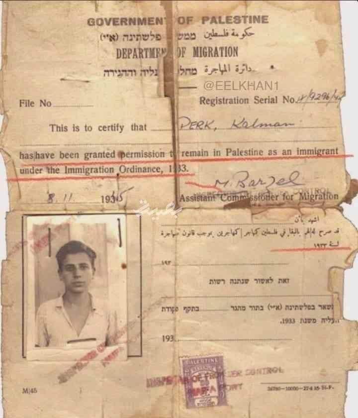 erwan_ashee's tweet photo. Israeli Jews when they came to Palestine seeking asylum, they were given refuge and permission to stay in Palestine - (1933) #gaza #FreePalestine_Now https://t.co/cs49kCzuAA