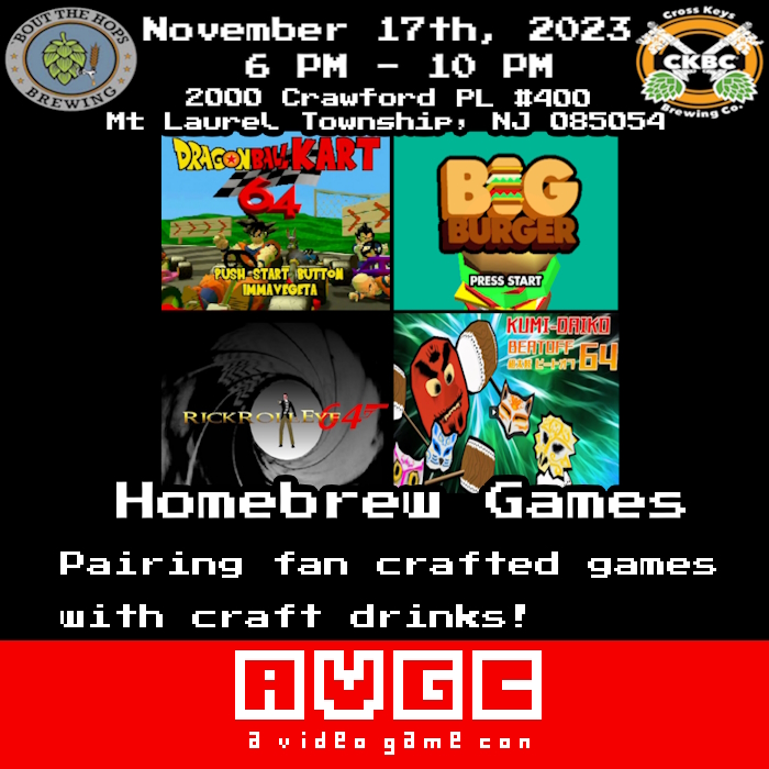 aVideoGameCon's tweet photo. We enjoy all sorts of brews at AVGC. So we'll feature some homebrew games we got over at @n64squid &amp; @n64brew for our retro game night. We'll try these altered titles and original games this Friday night. #n64 #N64Brew #Fanmade #GameDev #RetroGaming #homebrew #Gaming #VideoGames https://t.co/iS1xpd7gup