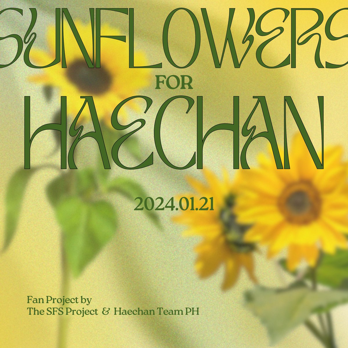 TheSFSProject's tweet photo. The SFS Project x Haechan Team PH

A Sunflower Field will bloom again for #HAECHAN #해찬 🌻

2024.01.21 https://t.co/NbcaEw28Eq