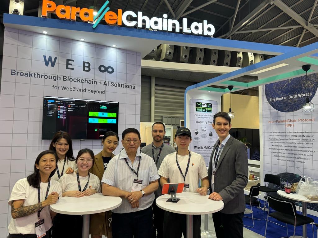 ParallelChainLB's tweet photo. A quick snippet of our time at Singapore Fintech Festival 🎉

Catch us around at Hall 3, Booth 3G01! 🎪 https://t.co/wExg7022ya