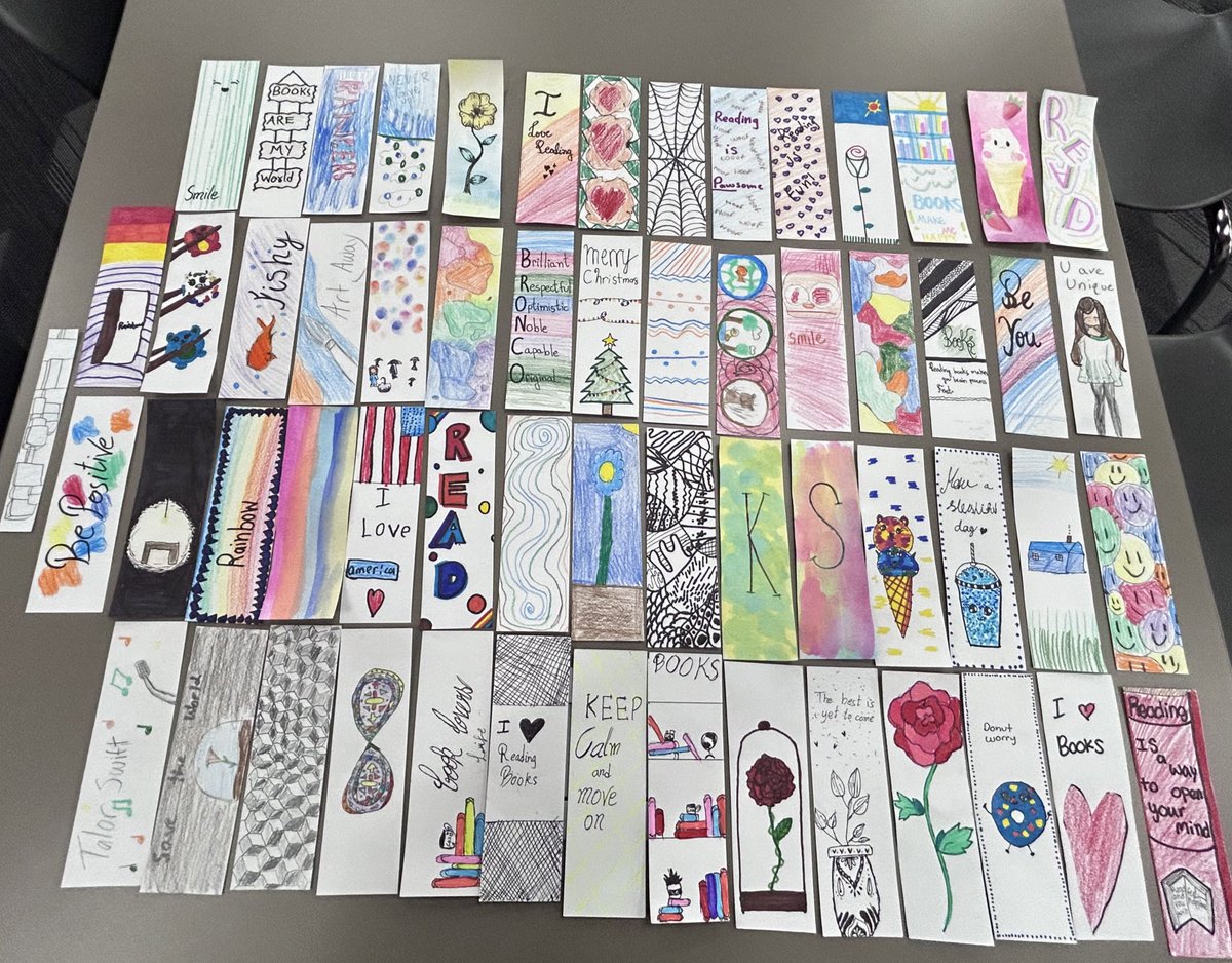CMSE Library (@cmse_library) on Twitter photo Thankful for more beautiful bookmarks from our Broncos in art! ❤️📖📚 <a href="/CISDlib/">Coppell ISD Libraries</a> <a href="/coppelleast/">Coppell Middle School East</a> Thankful for more beautiful bookmarks from our Broncos in art! ❤️📖📚 <a href="/CISDlib/">Coppell ISD Libraries</a> <a href="/coppelleast/">Coppell Middle School East</a>