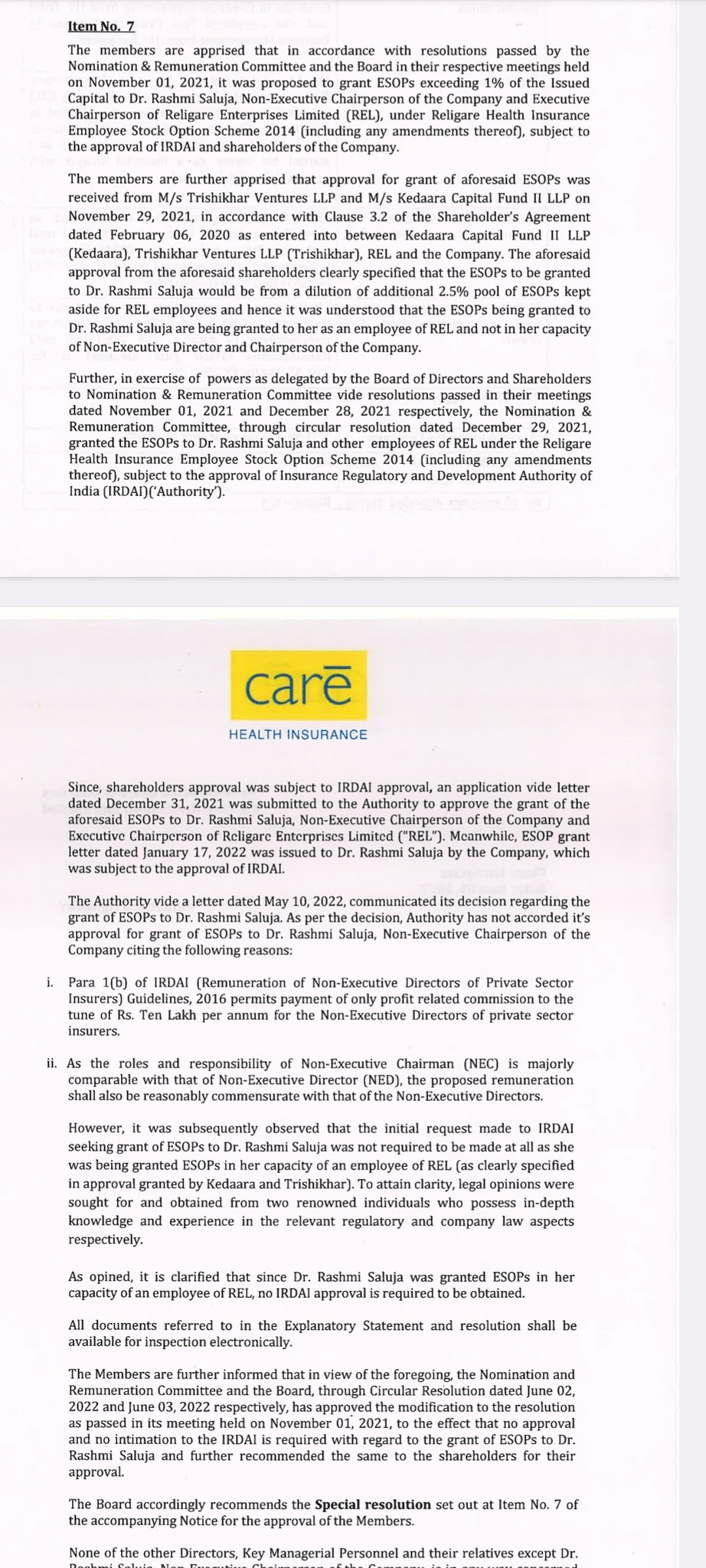 Ranjani Raghavan on X: &ldquo;Religare chief was granted 2.27 crore 